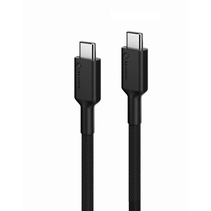 Alogic Elements PRO USB-C till USB-C laddarkabel 5A 2M, svart