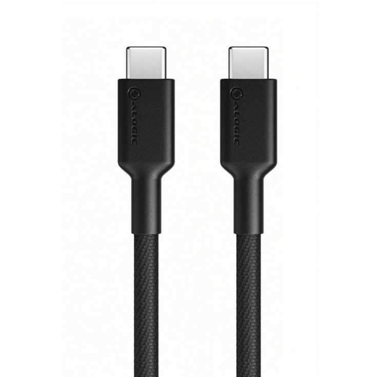 Alogic Elements PRO USB-C till USB-C laddarkabel 5A 1M, svart
