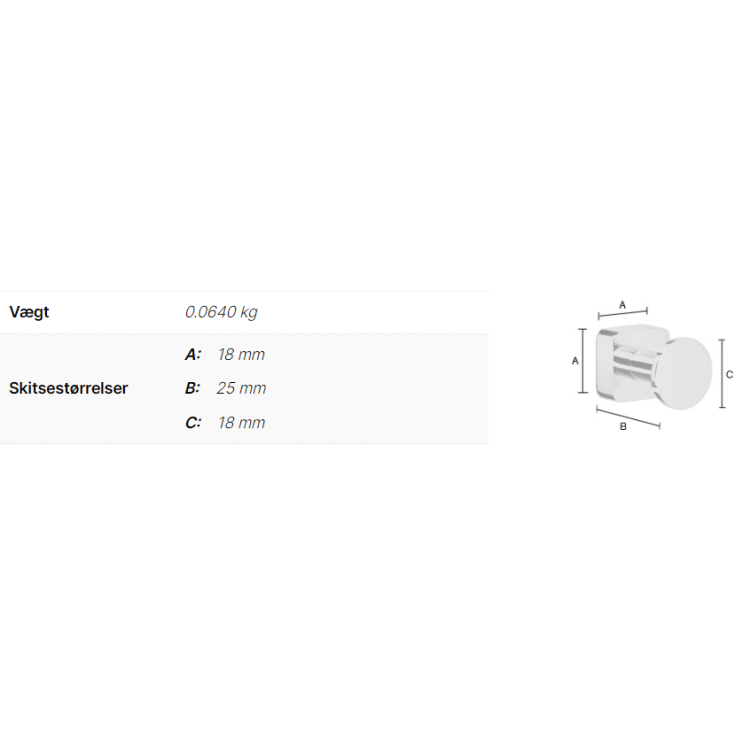 Smedbo Ice håndklædekrog, 2 stk, krom