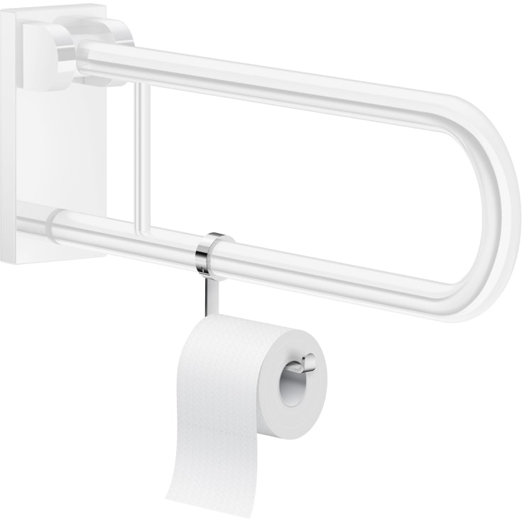 Smedbo Living toiletrulleholder til armstøtte, krom