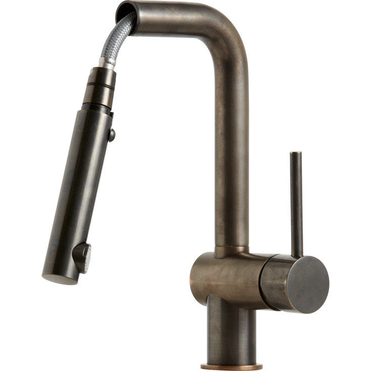 Lavabo Kubus 040 kjøkkenarmatur, brunt messing