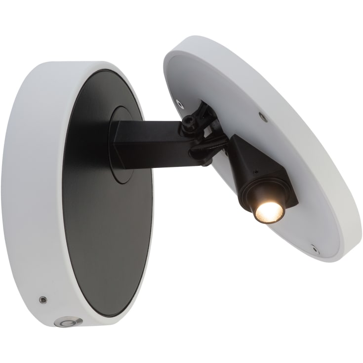 Antidark Dot vägglampa, vit/svart