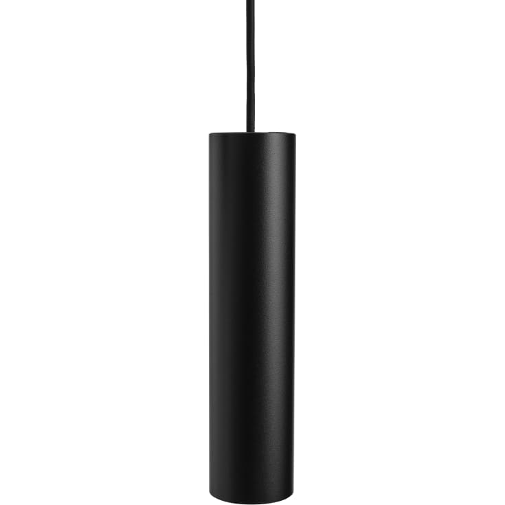Antidark Tube Flex pendellampa, svart, H25 cm