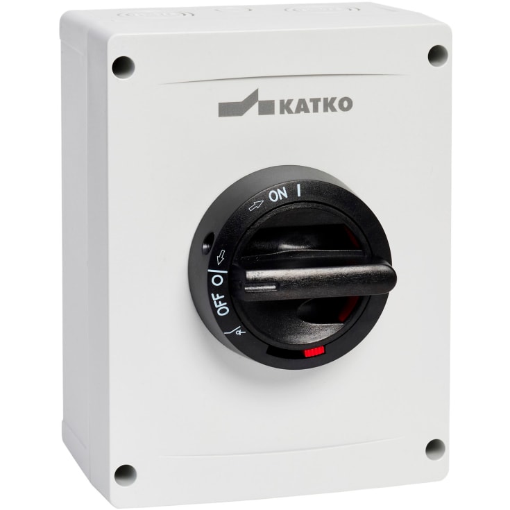 Sikkerhedsafbryder EMC 32A 3P 2xM32, grå, KEM332M3EMC-M32