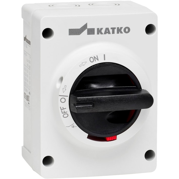 Sikkerhedsafbryder EMC 16A 3P 2xM20, grå, KEM316M2EMC-M20