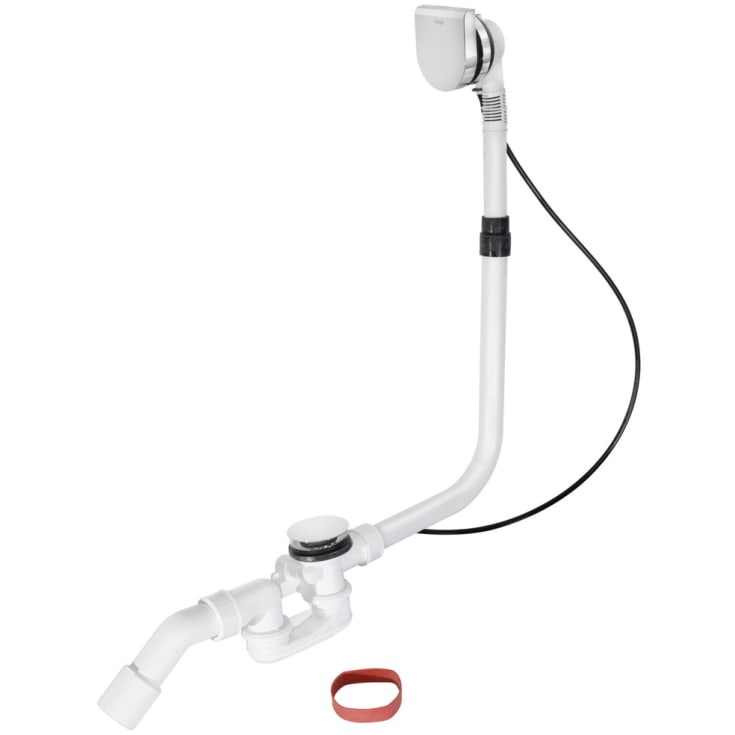 Gustavsberg af- og overløbssæt, 45 cm, krom