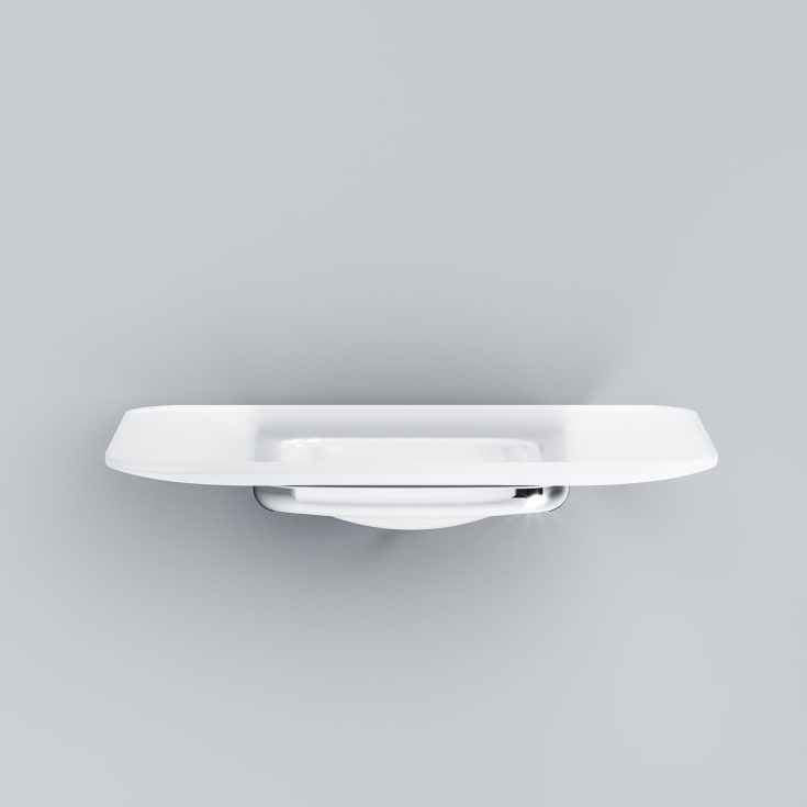 AM.PM Gem såpeskål, hvit/krom