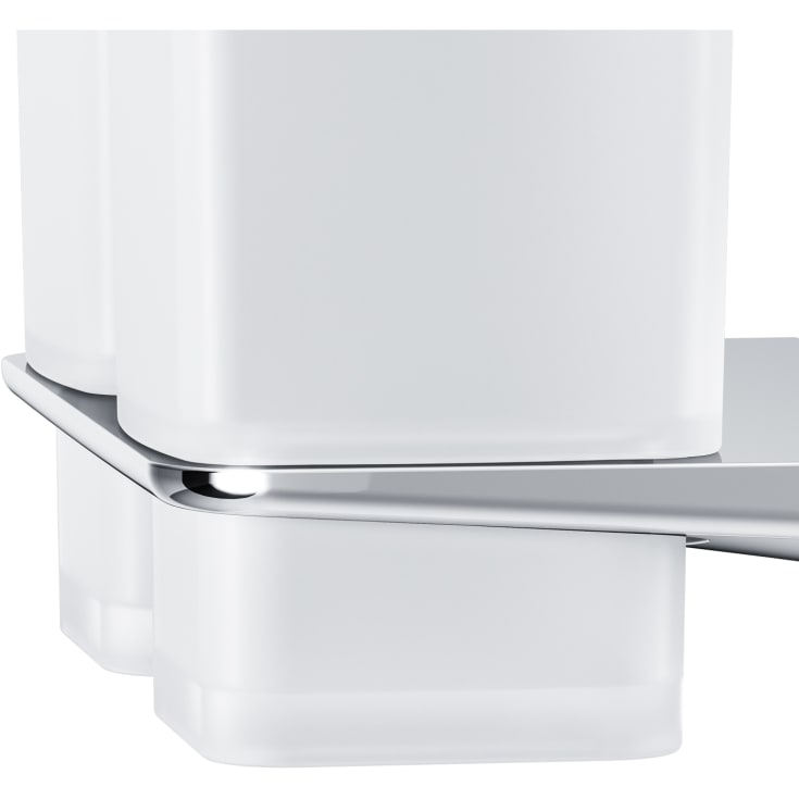 AM.PM Inspire dobbel tannkrus, hvit/krom