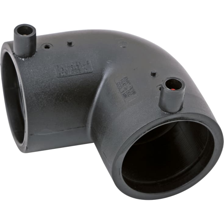 2 stk FUSAMATIC ELSVEJSEVINKEL 225 MM X 90° PE SDR11 PN16 AUTO-PIN