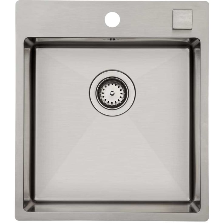 Lavabo Kubus 441 Soft diskbänk, 44x50 cm, rostfritt stål
