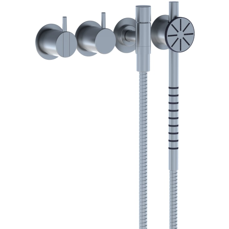 Vola 2471S duschset, borstat krom