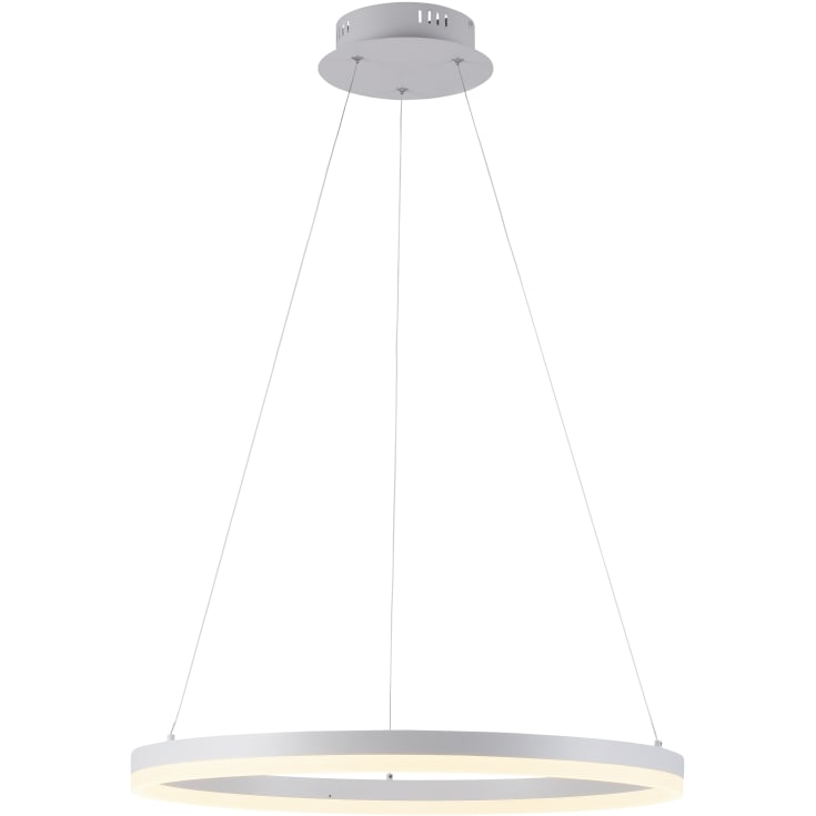 Paul Neuhaus Titus pendellampa, vit, Ø60 cm