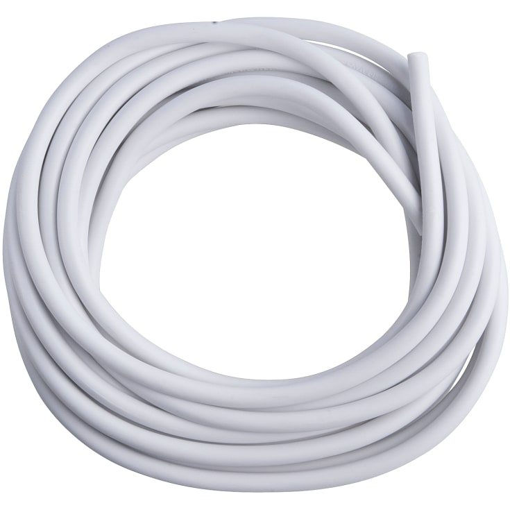 Ledning H03VV-F rund 3G0,75 hvid, 10 meter