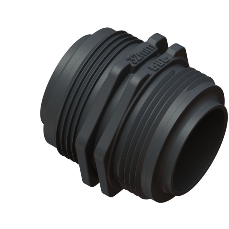 Isiflo dobbelt nippel 32mm