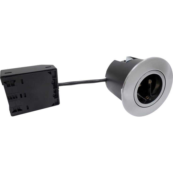 Quick Install G2 Ø75 230V, børstet alu, indendørs
