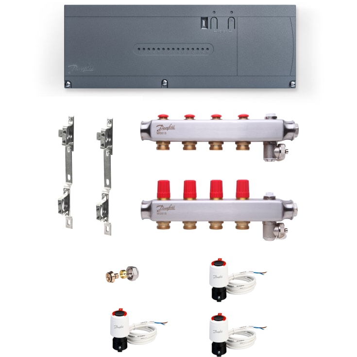 Danfoss Icon2 golvvärmestyrning, trådlös, 3 slingor