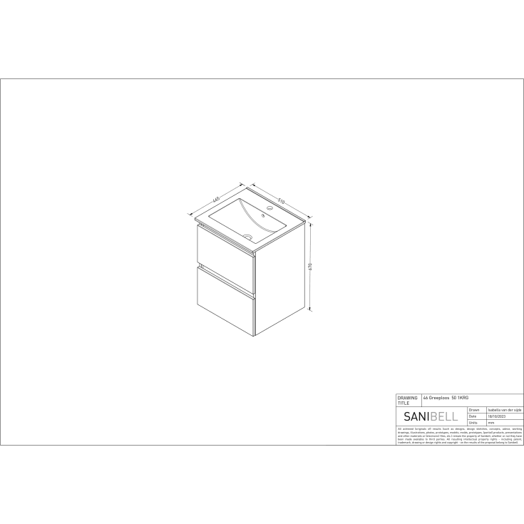 Sanibell Basicline møbelpakke, 50x46 cm, skotsk eg