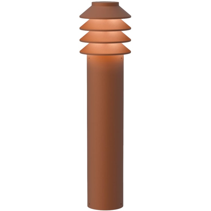 Louis Poulsen Bysted Garden havelampe, 2700K, base, corten, høj