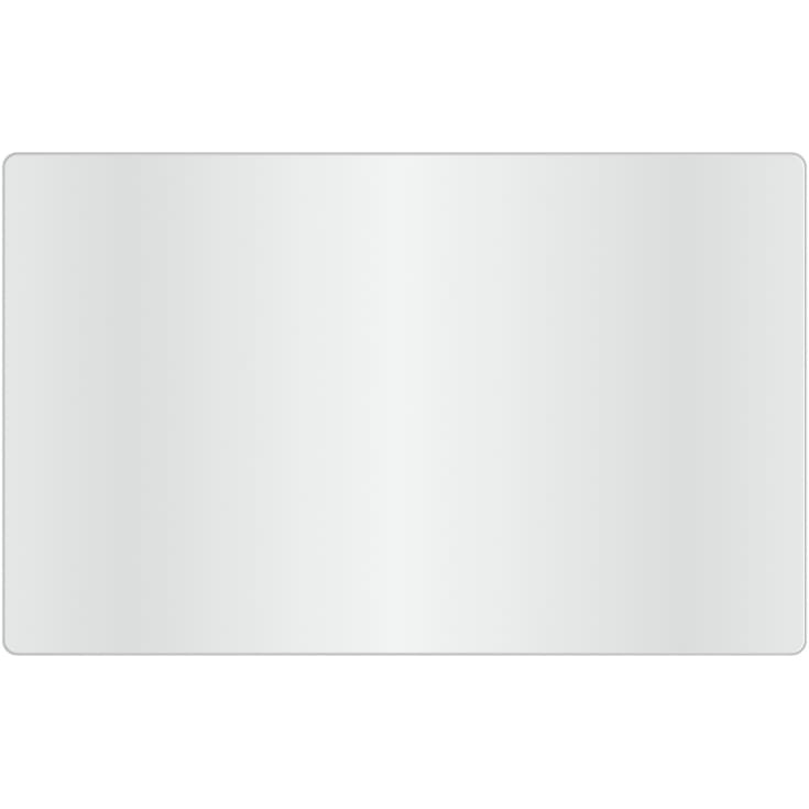 Loevschall Refine Square spejl, 75x120 cm, børstet aluminium