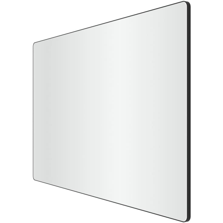 Loevschall Refine Square spejl, 75x120 cm, sort