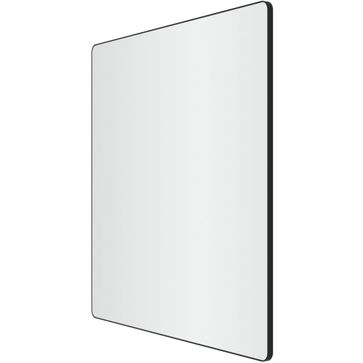 Loevschall Refine Square spejl, 80x80 cm, sort