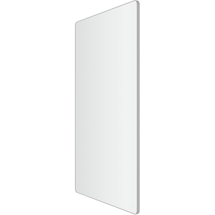 Loevschall Refine Square speil, 60x100 cm, børstet aluminium