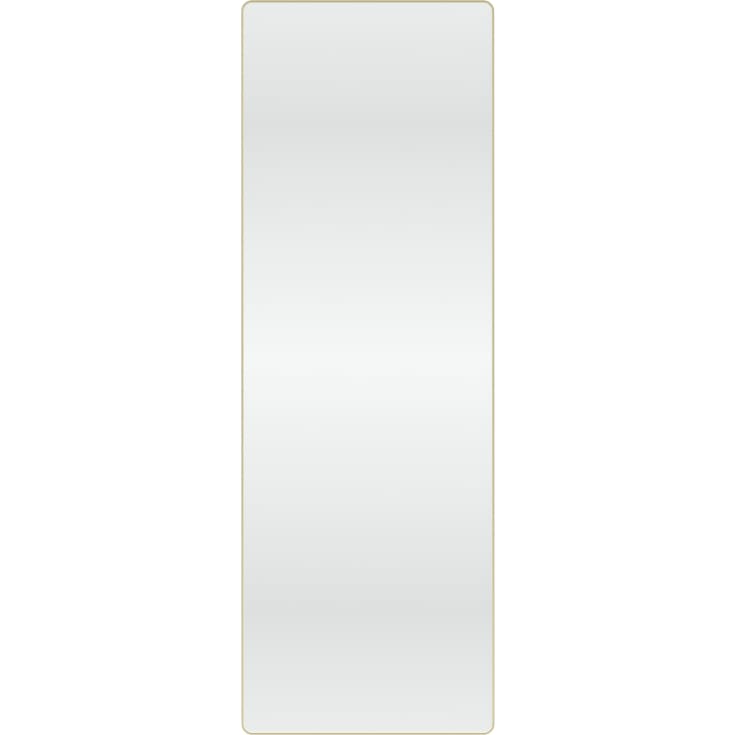 Loevschall Refine Square spejl, 55x160 cm, børstet messing