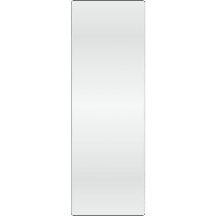 Loevschall Refine Square spejl, 55x160 cm, sort