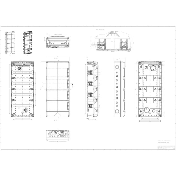 Gruppepanel AK 56 modul med PE/N terminal, IP65