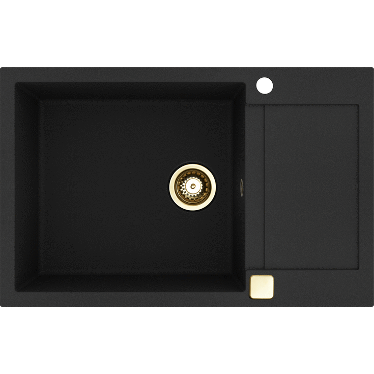 Lavabo Saturn 790 køkkenvask, 78x50 cm, sort