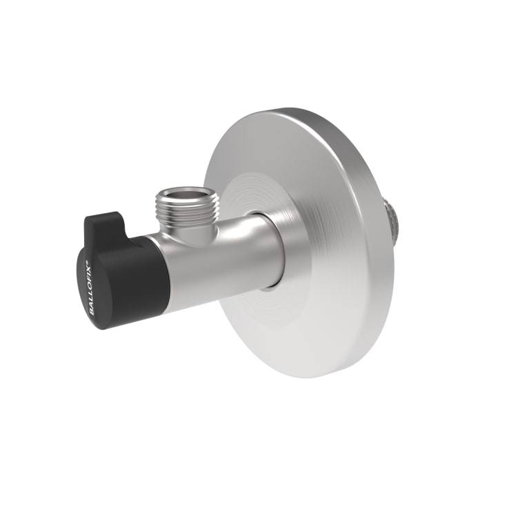 Broen ballofix vinkelventil, rustfri 3/8"x1/2"