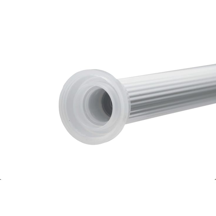 Hefe badeforhængsstang, 60-90 cm, hvid