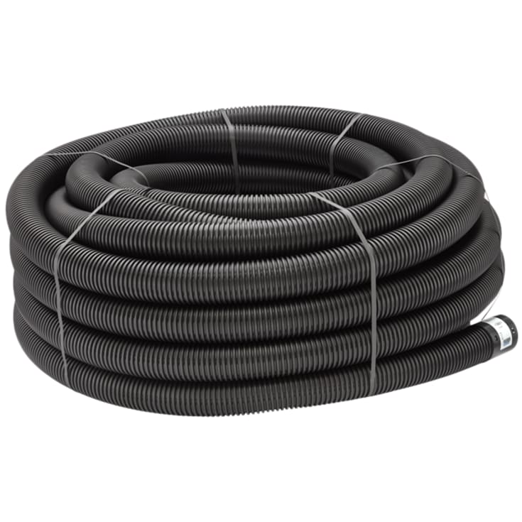 50 meter Uponor PE drænrør 126/113 mm, sort