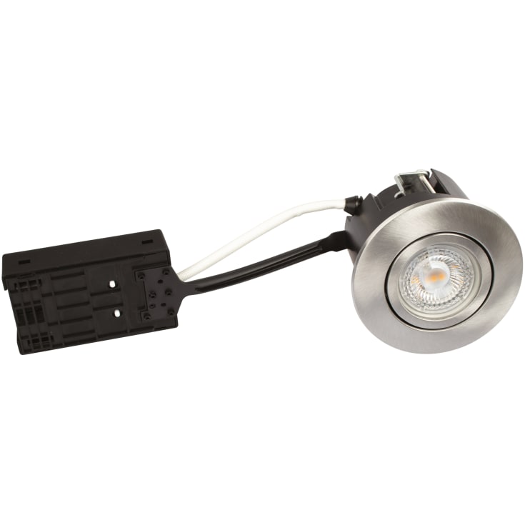 Scan Products Luna Quick Install downlight, 2700K, 10 stk, børstet aluminium