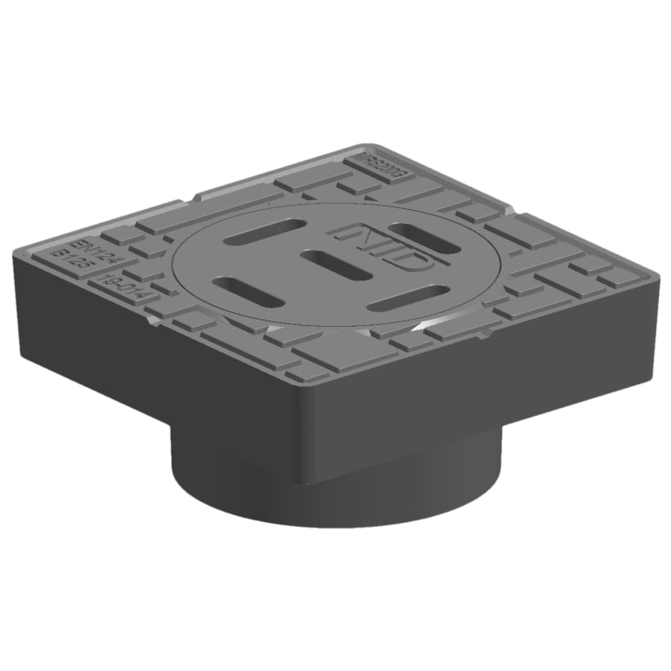 NID fast karm med rist, til Ø200 mm opføringsrør, 12,5 ton, komposit