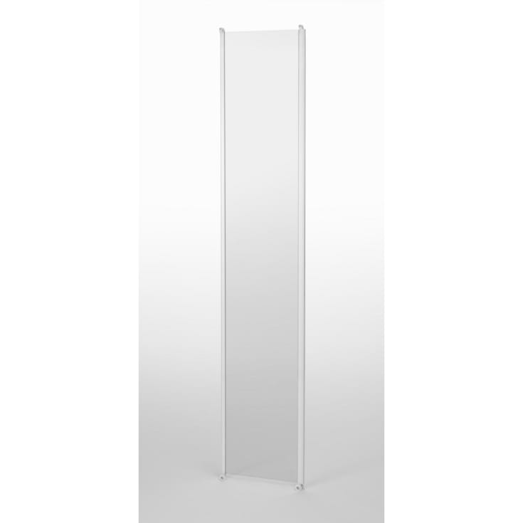 Contura Shower Next skjutdörr för duschkabin, 80 cm, klarglas, vit profil