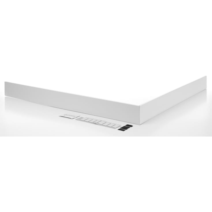 Contura Shower Next frontplade, 90x90 cm, hvid