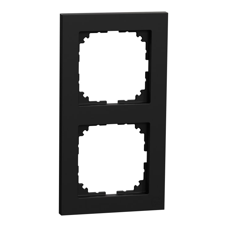 Merten ramme M-Pure 2 modul, sort genanvendt ocean plastic