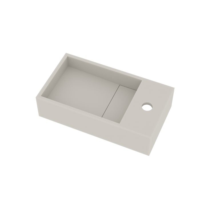 Ideavit SolidCube-40H tvättställ, 40x22 cm, matt vit