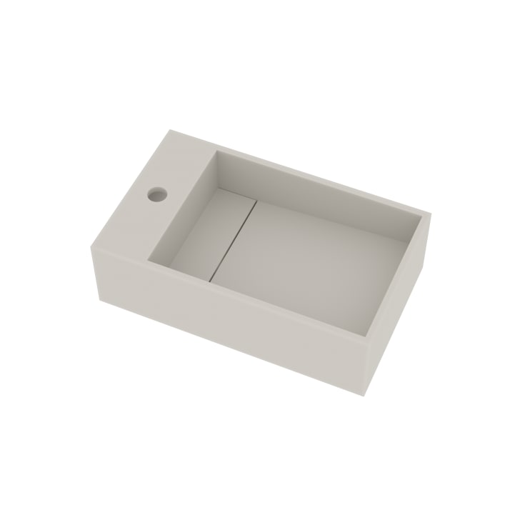 Ideavit SolidCube-50 håndvask, 50x30 cm, mat hvid