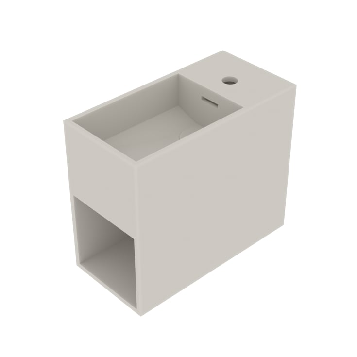 Ideavit SolidWash håndvask, 45x22 cm, mat hvid