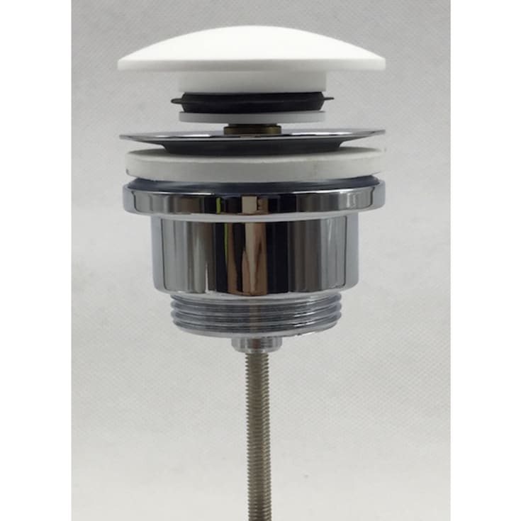 Ideavit bundventil, push-open, mat hvid