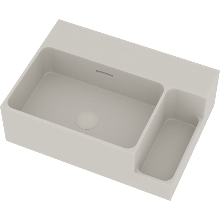 Ideavit SolidDual 1.0 håndvask, 50x36 cm, mat hvid