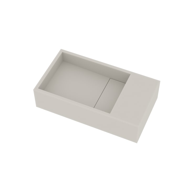 Ideavit SolidCube-40 tvättställ, 40x22 cm, matt vit