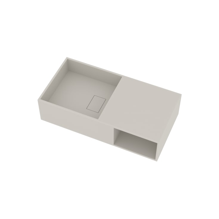 Ideavit SolidPlan-80 håndvask, 80x40 cm, mat hvid