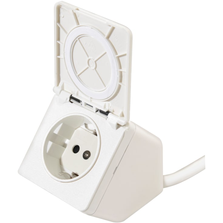 Gustavsberg eluttag, vit