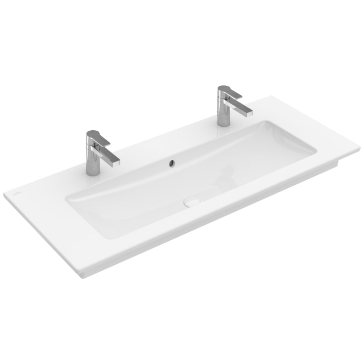Villeroy & Boch Venticello møbelservant, 120x50 cm, med CeramicPlus, hvit