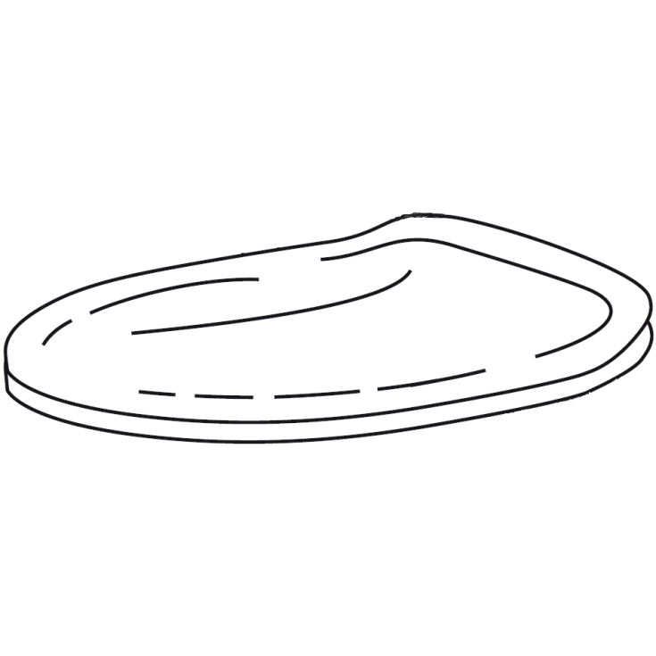 Gustavsberg Care 3060 toalettsits, vit