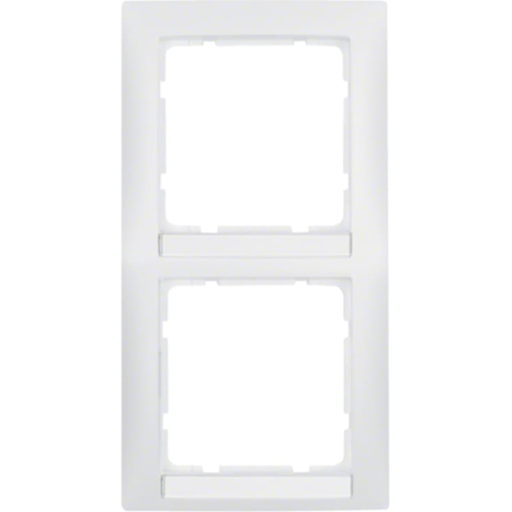 Ramme 2M med tekstfelt lod S.1 9010 mat hvid