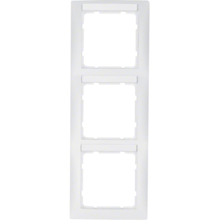 10 stk Ramme 3M med tekstfelt lod S.1 9010 mat hvid